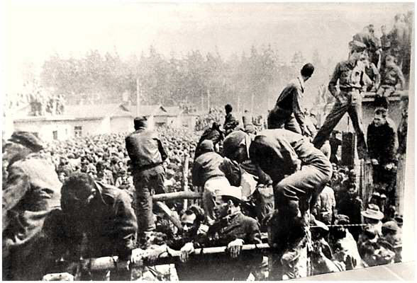 Liberation Day, Stalag VII A, Moosburg, Germany - April 29, 1945