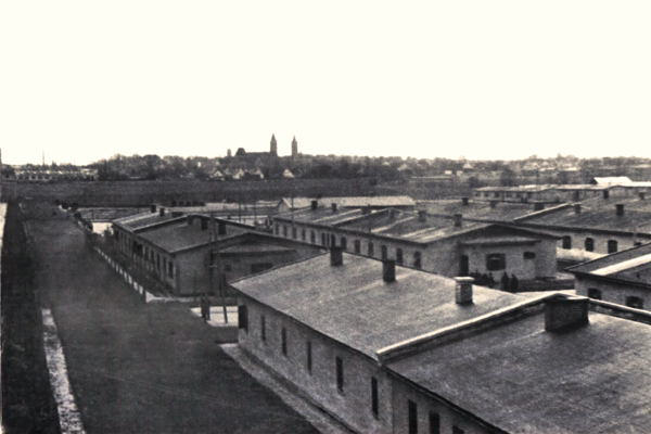 Moosburg Stalag VII A, Blick ber das Lager zur Stadt