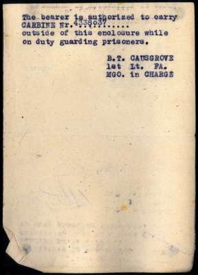 Ausweis Wachmann Hermann SZAMEIT, 12. Nov. 1946