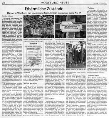 Erb�rmliche Zust�nde, Artikel von mir in der MZ Samstag 1. Februar 2014