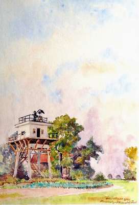 1946, Wachtturm vom Camp 6