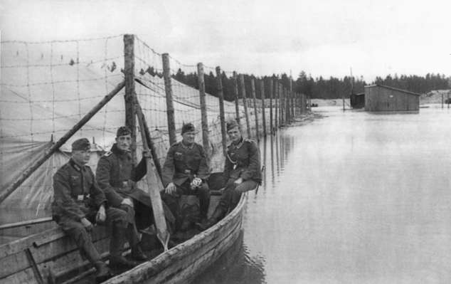 Moosburg, Stalag VIIA, Hochwasser Juni 1940