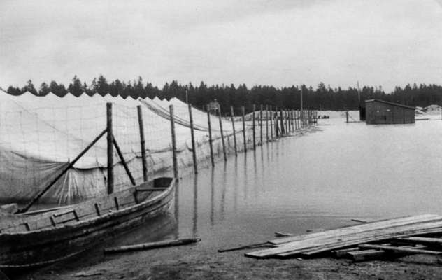 Moosburg, Stalag VIIA, Hochwasser Juni 1940