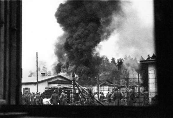 Moosburg Stalag VII A, Mrz 1943 - Grobrand im Lager