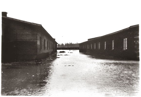 Moosburg Stalag VIIA, Hochwasser Juni 1940