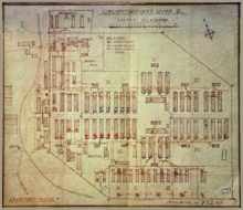 Plan ELECTRIC WIRE des Civil Internment Camp 6 vom 7. Dezember 1945