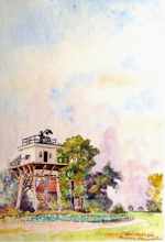 1946, Wachtturm vom Camp 6