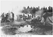 30. April / 01. Mai 1945, Zeltstadt von Stalag VII A