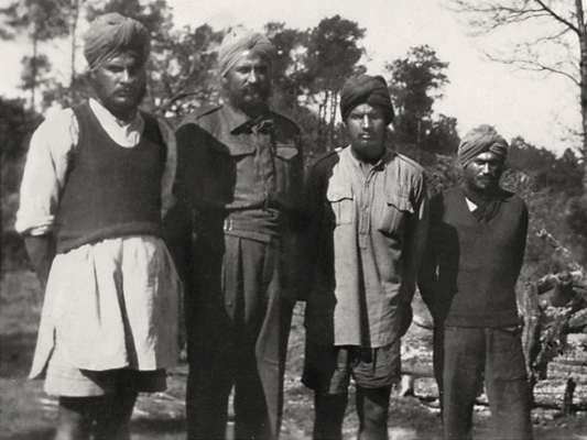 Kriegsgefangene britische Kolonialsoldaten (Inder)