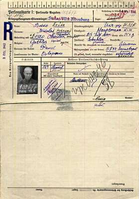 Personalkarte 102677, BOIKO Nikolai, Hauptmann, Ukraine