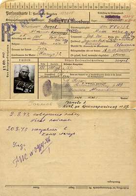 Personalkarte 103015, GROMOW Alekdandr, Major, USSR