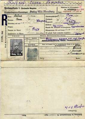 Personalkarte 103082, BABELEW Semjon, Leutnant