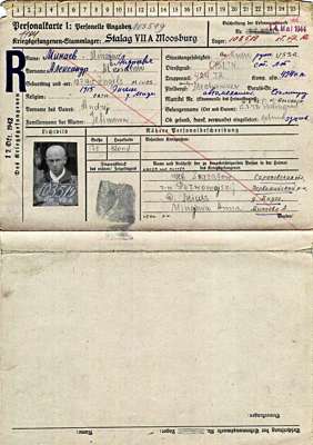 Personalkarte 103519, MINAJEW Alexander, Oberleutnant USSR