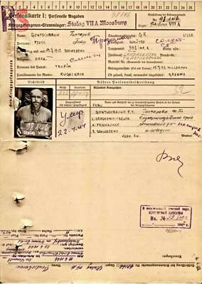 Personalkarte 98146, GONTSCHAROW Pjotr, USSR