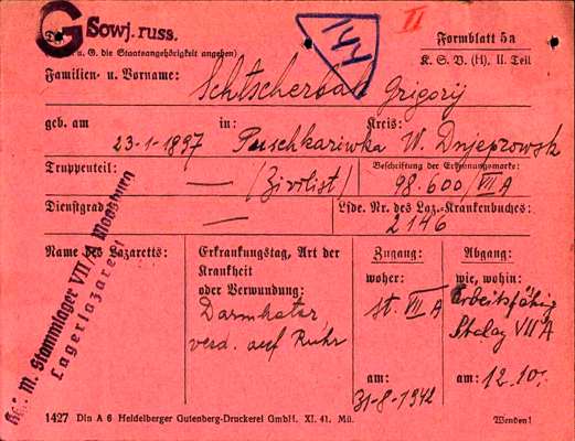 98600, SCHTSCHERBAK Grigorij, Ukraine, USSR