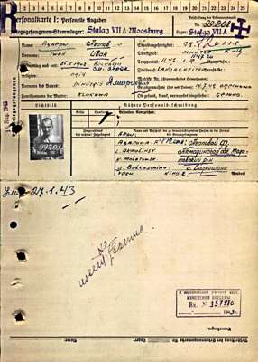 Personalkarte 99208, AGAPOW Iwan, USSR