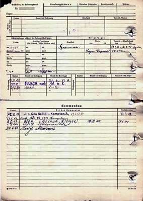 Personalkarte 99707, HALABUDA Pjotr, USSR