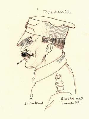 Moosburg Stalag VII A, Polonais / Pole, J. Bertrand, Dezember 1940