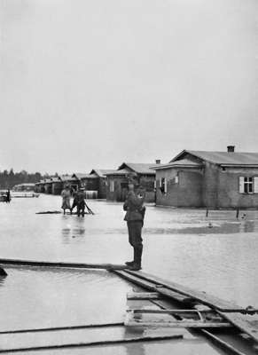 Moosburg, Stalag VIIA, Hochwasser Juni 1940