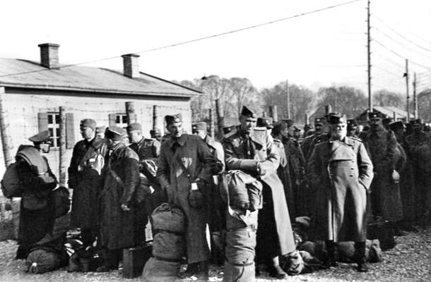 Moosburg Stalag VII A, neu angekommene Kriegsgefangene