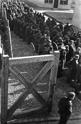 Moosburg Stalag VII A, neu angekommene Kriegsgefangene
