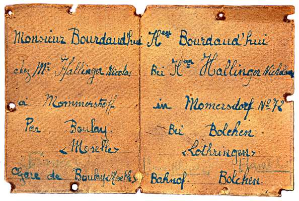 Moosburg, zur�ckgelassen von einem Kriegsgefangenen aus Stalag VII A