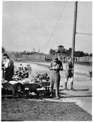 Moosburg Stalag VII A - Amerikanische Arbeitsgruppe innerhalb des Lagers