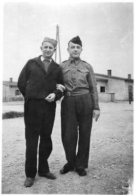 Moosburg Stalag VII A, Serbe und Amerikaner