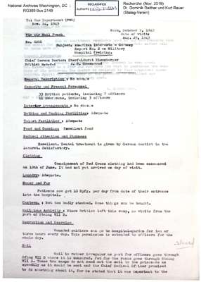 Beurteilung Reserve-Lazarett Freising - 1943