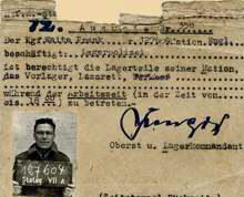 Ausschnitt Ausweis Frank Waite