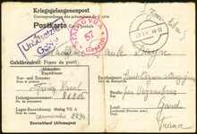 Kriegsgefangenenpost aus Stalag VII A - 1941, Gefangenennummer 81816