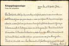 Kriegsgefangenenpost aus Stalag VII A - 1941, Gefangenennummer 81816
