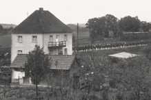 Kriegsgefangene auf dem Marsch ins Lager