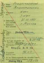 Abgangsmeldung 102033, ROSHDESTWENSKIJ Iwan, Major USSR