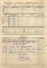 Personalkarte 102640, BOGDANOW Iwan, Leutnant, USSR