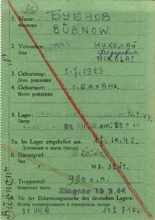 Abgangsmeldung 102810, BUBNOW Nikolaj, Leutnant USSR