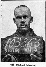 Fahndungsfoto 103365, LEBEDEW Michail, Leutnant