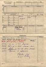 Personalkarte 103607, BULININ Alexei, Leutnant