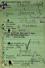 Abgangsmeldung 107752, NADORGULOW Chalilla, USSR