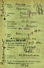 Abgangsmeldung 95616, KRASNOW Jakow, USSR