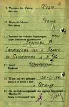 Abgangsmeldung 95616, KRASNOW Jakow, USSR