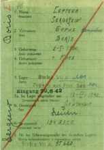 Abgangsmeldung 95620, SERGEEW Boris, Leutnant USSR