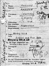Abgangsmeldung 95766, KUDINOW Grigorij, USSR