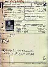 Personalkarte 98574, BATJEW Semjon, USSR