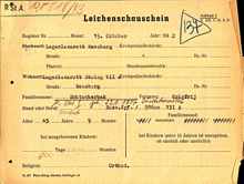 Leichenschauschein 98600, SCHTSCHERBAK Grigorij, Ukraine, USSR