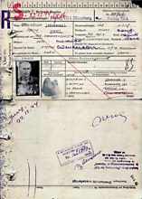 Personalkarte 99707, HALABUDA Pjotr, USSR