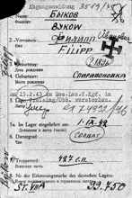 Abgangsmeldung 99750, BYKOW Filipp, USSR