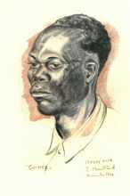 Kriegsgefangener, Lagerinsasse aus Guinea, J. Bertrand