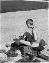 August 1941 - ein Russe beim Lausen