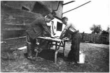 Franz�sische Kriegsgefangene im Arbeitseinsatz Sp�rerau, M�hlstrasse 7